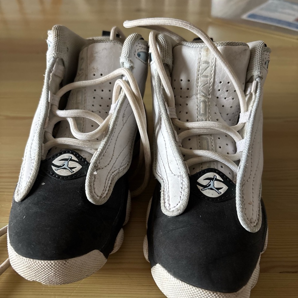 Kids Jordan Jumpman 11C Black and White High-Top Sneakers